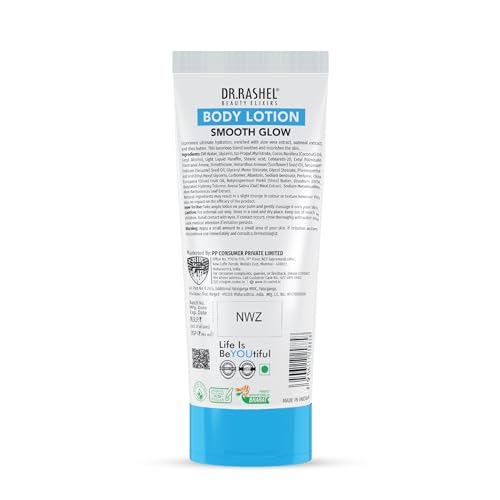 Image of Dr. Rashel Smooth Glow Body Lotion | With Aloe Vera & Shea Butter | Deep Hydration & Rejuvenation | Paraben-Free, No SLS | For Soft, Glowing & Nourished Skin | 200ml