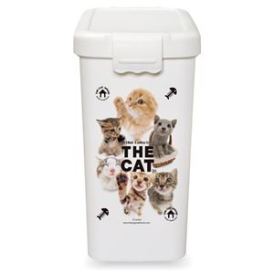 伊勢藤 THE CAT フードBOX L【ペット用品】【フードストッカー】 ds-1280762