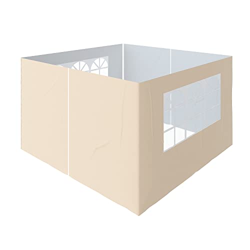Green Bay Gazebo Side Panels 3x3m, 4 Pack Replacement Exchangeable Wall Panels with zipper and...
