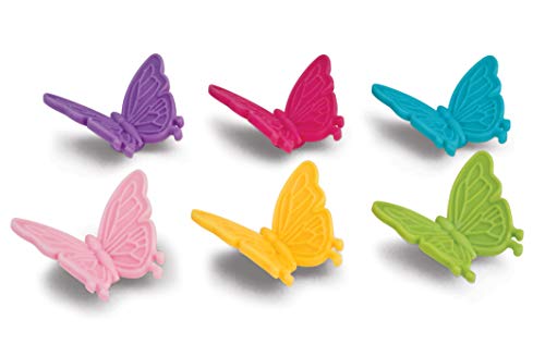 Ima Para Geladeira Borboleta 6 Peças Haüskraft Ima Para Geladeira Borboleta 6 Peças Multicor No Volt