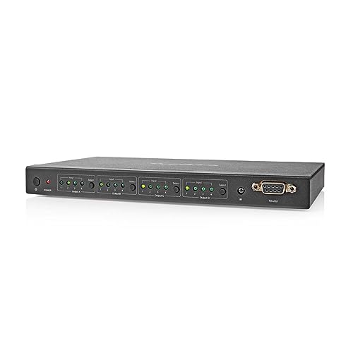 Matriz HDMI 4x4 4K@60Hz de 18 Gbps para distribución de video fluido