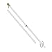 6ft Spinning Flag Pole - White Pole w/Gold Ball - Outdoor Wall Hanging Tangle Free Spinning Flag Pole - Black Label Special Edition