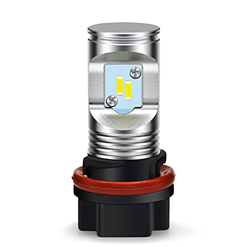 Ruiandsion 2�֎Ԑ�p HS5 LED �w�b�h���C�g Hi/Lo�ؑ� DC 10-80V 4SMD CSP�`�b�vLED�d�� �o�C�N�p�w�b�h���C�g 6000K �z���C�g�i1����j