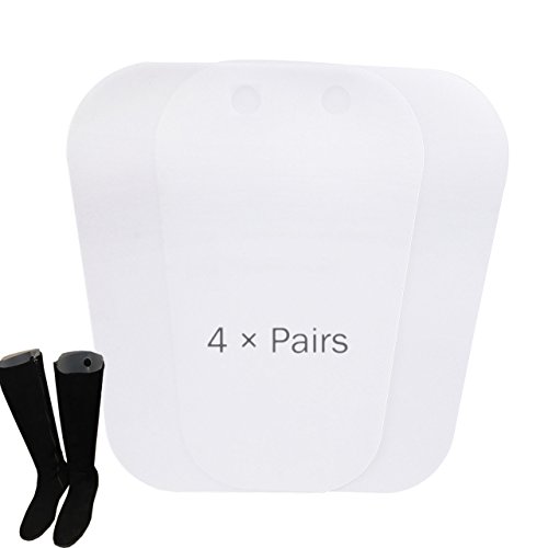Boot Shaper Form Inserts, Pack of 8 (for 4 Pairs of Boots), Clear, 14 inches