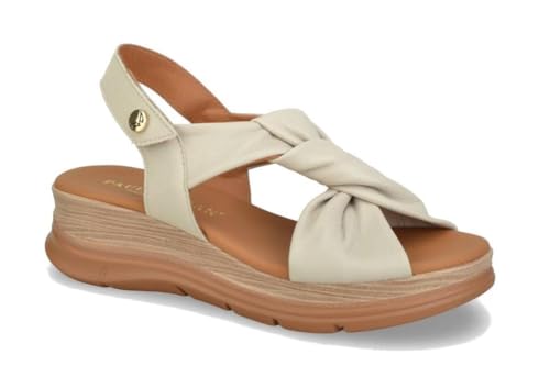 Paula urban Sandalia con cuña 24-335 en off para mujer