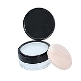 DONFAMDS 携帯用ダブルレイヤーメイクパウダーケース メッシュ中間付き ミラー内蔵 ルースパウダー収納用 空パウダー容器 パ ランダムカラー