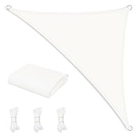 WOLTU Zonnezeil van PES, polyester 200 g/m², waterdicht zonnezeil voor buiten, zonwering, met D-ringen en touwen, voor balkon, pergola, 2 x 3 m, donkergrijs