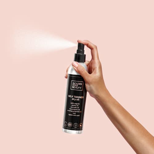 image for GOLDEN STAR BEAUTY Self Tanner Oil - Natural Sunless Tanning Spray w/ 