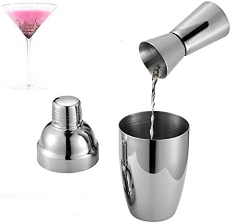 Kit con Soporte para Barra, coctelera y Set para Mezclar Bebidas - Herramientas de Barra, coctelera, el Mejor Kit de Barman para Principiantes, Utensilios de Cocina