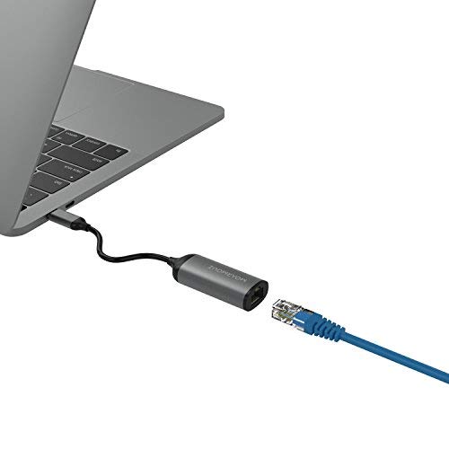 MoArmouzUSB 3.1 Type-C RJ45 Adapter, USB C Ethernet Adapter, Portable Aluminum Type C Display Port for MacBook Pro 2016/2017, Google ChromeBook and More Type C Laptop