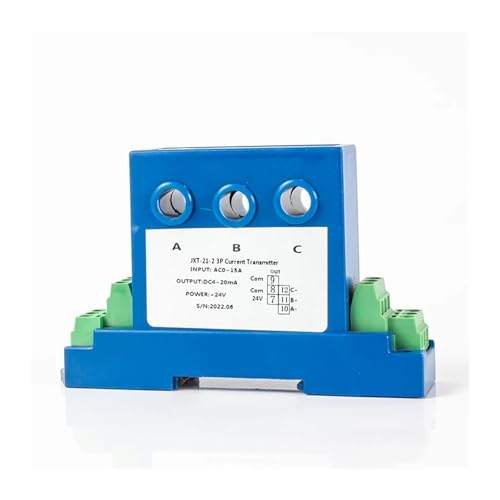YACODLUL Transmisor de Sensor de Corriente 4-20 mA 0-10 V RS485 Transductor de Corriente 0-10 A 0-25 A 0-35 A Convertidor de Sensor de Corriente CA CC 24 V CC(4-20mA)