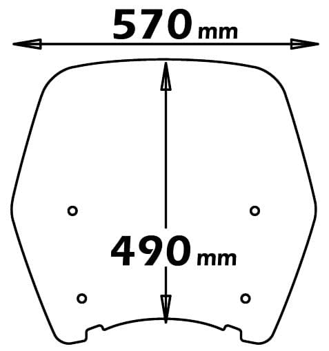 ISOTTA cupolino tipo originale per honda sh 125i/150i 2009-2012