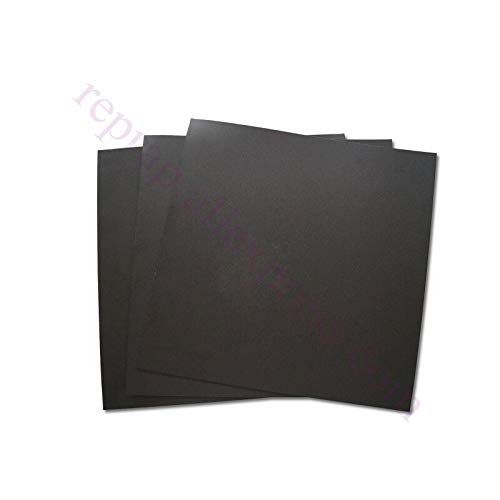 Lysee 3D Printer Parts & Accessories - 5pcs 220x220mm Black Heated Bed Sticker w/Buildtak Prusa i3 Heated Plate Build Plate Tape F/ i3 Anet A8 A6 3D Printer - (Size: 220x220mm)
