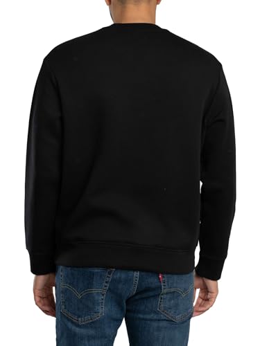 Armani Exchange Men's Bonded Stretch Gold Logo Center Chest Crewneck Sweatshirt3