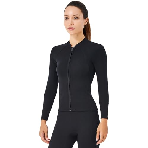 Top de buceo de neopreno 2mm, camiseta ligera de manga larga, retención de calor, ideal para snorkel y surf miniatura 2