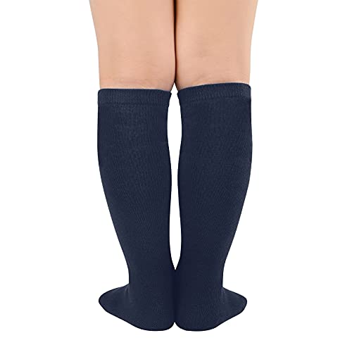 Durio Toddler Kids Soccer Socks Striped Sport Soccer Socks for Boys Girls Cotton Toddler Knee High Tube Socks for kids3