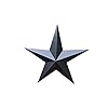 53inchheavydutymetalbarnstarpaintedhammeredblack  Urban Country Home Decor 53 inch heavy duty metal barn star painted hammered black  urban country home decor