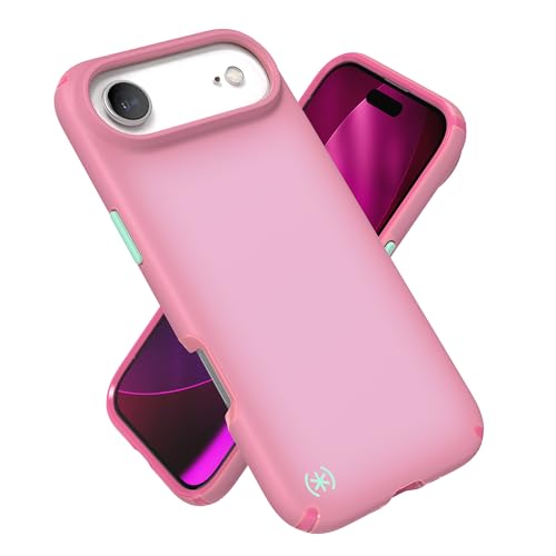 Image of Speck Presidio LUX for iPhone 17 Air Case, MagSafe-Compatible, Slim Protective Case, IBIS Pink /Dark IBIS /KANOM Green