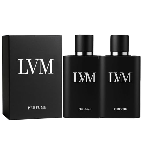 Colonia LVM para hombre, fresca, amaderada y con fragancia, perfume de feromonas, potencia la atracción social y la confianza, larga duración, 50 ml (2pcs)