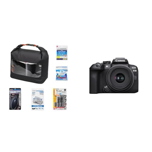 ハクバ カメラ初心者キット+Canon ミラーレス一眼カメラ EOS R10 レンズキット(RF-S18-45)ブラック/APS-C/EOSR10-1845ISSTMLK
