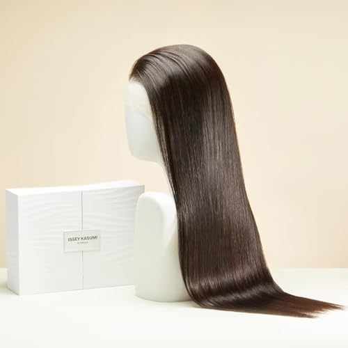 ISSEY KASUMI Peruca de cabelo humano 33 x 15 cm, 100% cabelo camb...