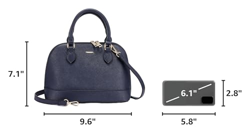 Image of LOVEVOOK Purse for Women Crossbody Bags Classic Double Zip Top Handle Dome Satchel Bag