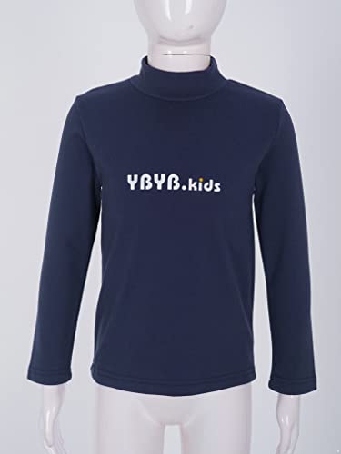 Kids Girls Cotton Casual Long Sleeve T-Shirts Turtleneck Letter Printed Winter Warm Undershirt Tops3
