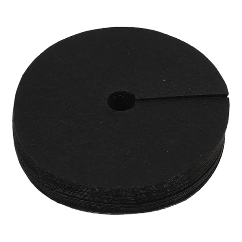 TIDTALEO Tela No Tejida Antihierbas para Anillos de Árboles Redonda Negra, Diámetro Exterior 15 Cm, Interior 2 Cm, 20 Piezas para Control de Maleza en Jardín y Huerto