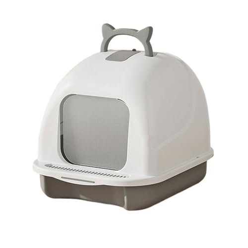 Arenero para gatos con tapa, cerrado y fácil de limpiar miniatura 1