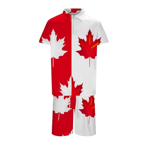 Ensemble homme costume fini la chaleur avec la chemise et le short zippé de fête