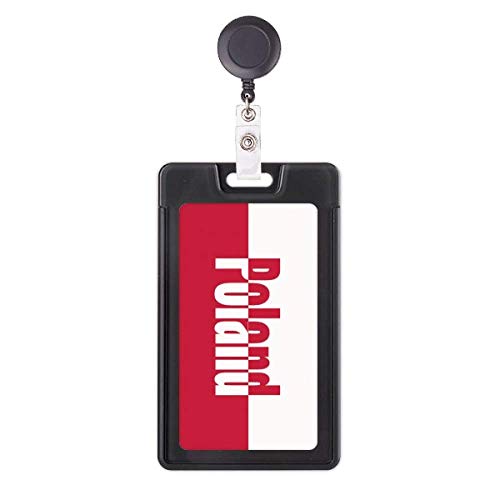 Funda de tarjeta Polonia retráctil: portacredenciales práctico para la oficina
