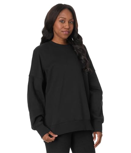 Beyond Yoga, Womens, Solstice Oversized Sweatshirt, Black, Medium