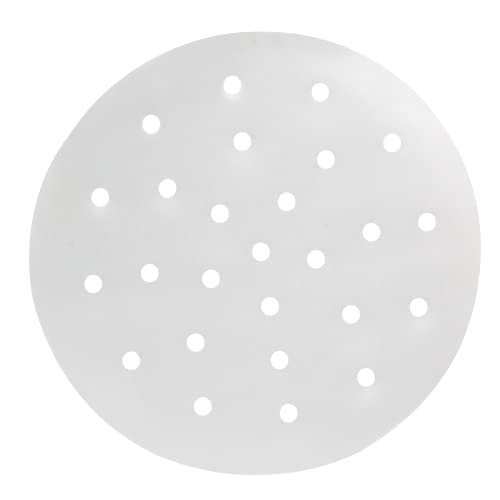 Cionyce 100 Pcs Dumpling Paper Bamboo Steamer Paper 7 Inch Steamer Basket Liners With...