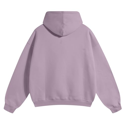 Ymosrh Men's Casual Hoodies, Solid Color Long Sleeve Athletic Pullover Hoodie Sweatshirts with Pockets, XS-5XL3