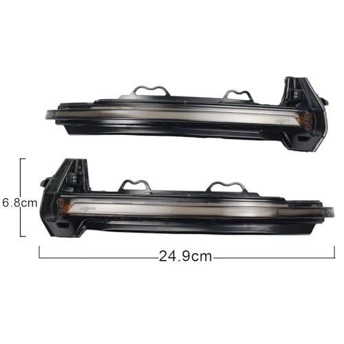 Luz intermitente de espejo con efecto flecha dinámico para Audi RS4 RS5 B9 2018 7
