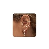 Diamday 8 Pares Pendientes Mujer Piercing Oreja Acero Quirurgico Piercing Tragus Helix Aros Dorados Mujer Hipoalergenicos Helix Tragus Cartílago Pendientes Pequeños Aros Aretes Oro Plata