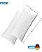 Produktbild Kuscheli® 2er Pack Kopfkissen Kissen Couchkissen Federkissen Dekokissen Sofakissen in Weiß gefüttert mit Federn, Größe:40 x 80 cm
