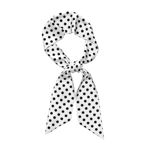 FATTTYCY Polka Dot Satin Scarf for Women