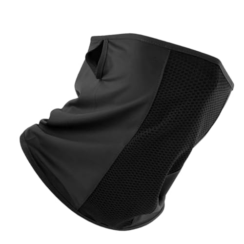 PENCHEAK Maschera multiuso per esterni, antivento, antipolvere, per ciclismo, corsa, escursionismo, escursionismo, ciclismo, leggera, protezione solare, Nero , Taglia unica