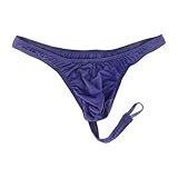 Generisch String pour homme Sous vêtements érotiques pour homme, fine soie glacée, anneau transparent, en forme de U, pantalon sexy en forme de U, sous vêtements sexy gay sous vêtements pour homme