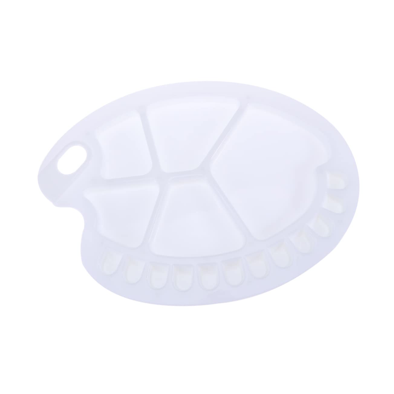 Housoutil Paint Tray with Thumb Hole Multi Functional Watercolor Palette for Nail Art DIY Supplies for Beginners and Artists