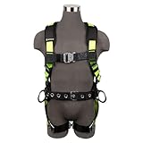 Safewaze 021-1451 PRO Construction Harness: 3D, QC Chest, QC Legs, Free Floating Waist Pad
