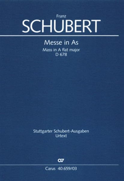 Messe in As (Klavierauszug): D 678