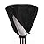 JK-GMTE Oxford Waterproof Patio Heater Cover Outdoor Round Heater Covers Head Vinyl Covers Weather Resistant Heavy Duty Heater Cover with Zipper Fabric ?Top Cover Only,36"x36"x26", Black)