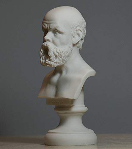 Busto de Sócrates en Alabastro 15 cm miniatura 2