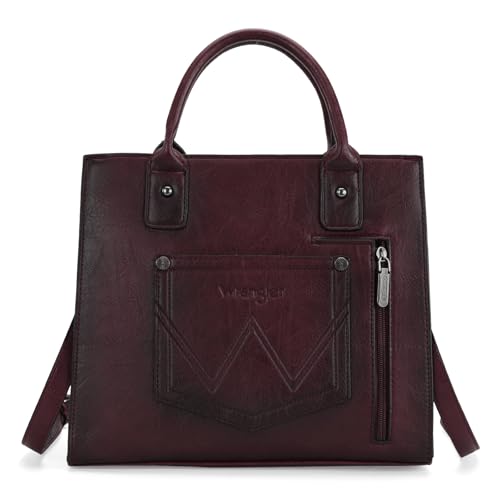 Image of Wrangler Tote Bag for Women Western Cowhide Purse and Wallet Set
