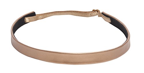 1907 Smooth Leather Skinny Headband, NHH034
