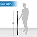 RMS Natural Wood Walking Stick - 48 Inch Handcrafted Wooden Hiking Stick - Assisting Men or Women with Disability or Limited Mobility (Rain Drop Handle, 48 Inch)