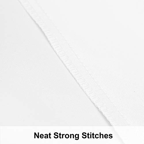 NTBAY Silk Satin Pillowcases - Satin Pillowcase for Hair and Skin Pillow Cases 2 Pack with Envelope Closure, 50x75 cm, White - Image 3