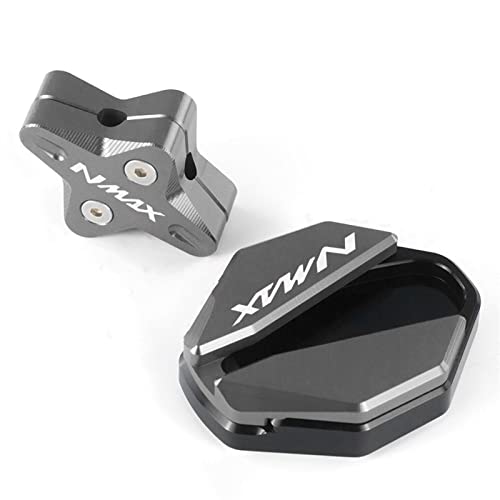 �I�[�g�o�C���i �ɓK�����郄�}�n NMAX155 125 NMAX125 2020 2021�p���[�^�[�T�C�N��CNC�T�C�h�X�^���h���L�@�p�b�h���T�|�[�g�L�b�N�X�^���h�R�����⏕(Gray)